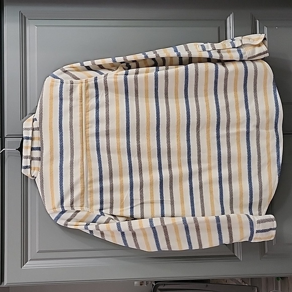 O'NEILL MENS SMALL FLEECE STRIPE SHACKET SNAP BUTTONS - Picture 2 of 8